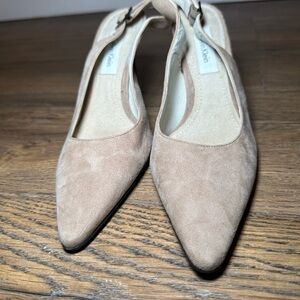 SOLD! Calvin Klein Women's Beige Slingback Heels